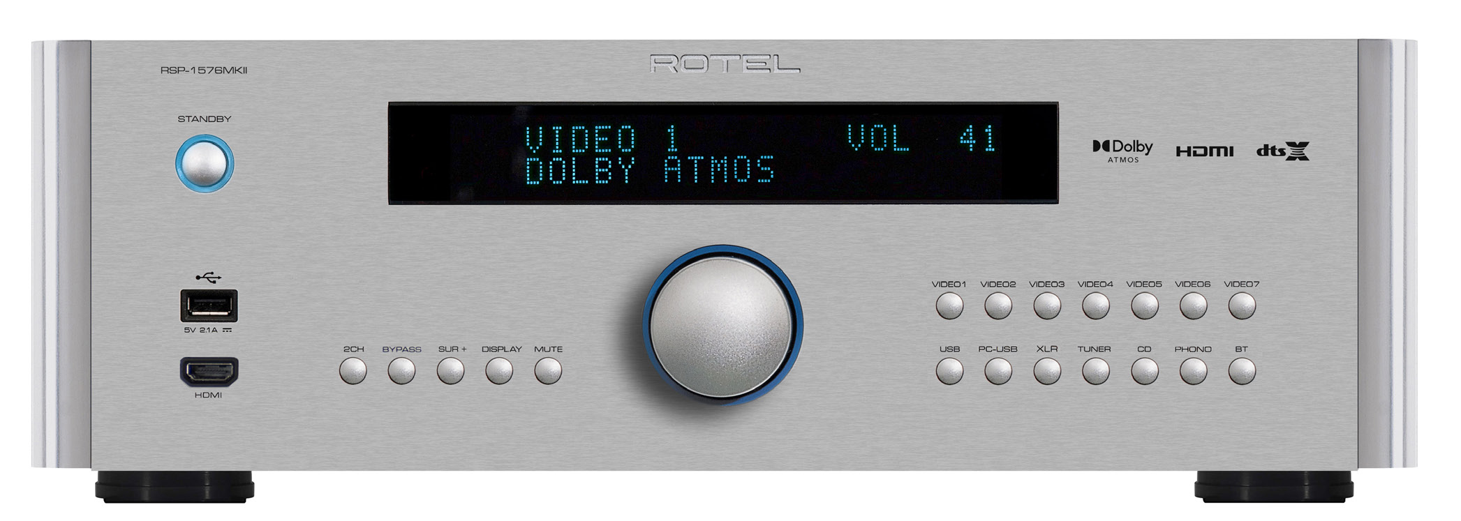 Procesador y amplificador surround multicanal de Rotel