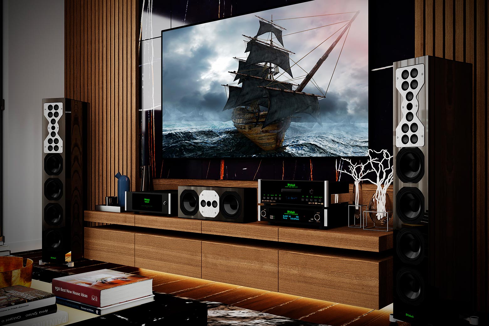 Potencia a raudales para un cine en casa sin concesiones: MI347 de McIntosh