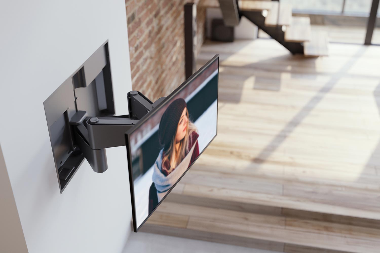 Por fin, un soporte de pared para televisor motorizado que lo hace todo bien