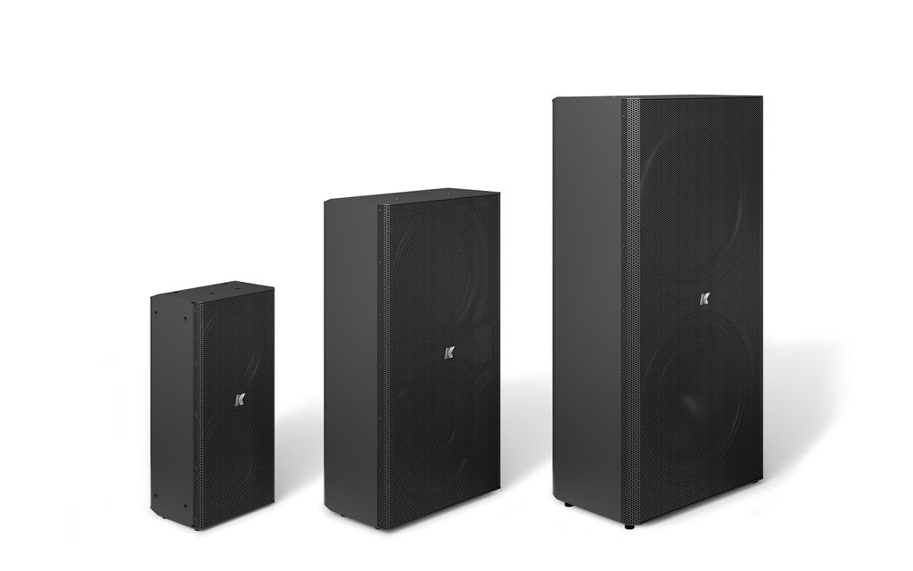Domino de K-Array. Altavoces pasivos de rango completo, compactos, de acero inoxidable